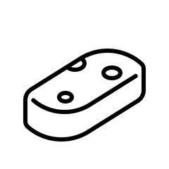 Sponge vector illustration, Hygiene line style icon