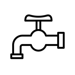 Tap water vector illustration, Hygiene line style icon