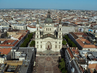 Fototapeta premium St. Stephen's Basilica aerial view, Budapest, Hungary