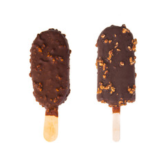 ice cream popsicle isolated on white background