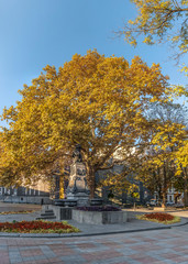 Early autumn at Odessa seaside Boulevard in Ukraine