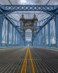 Roebling bridge in Cincinnati