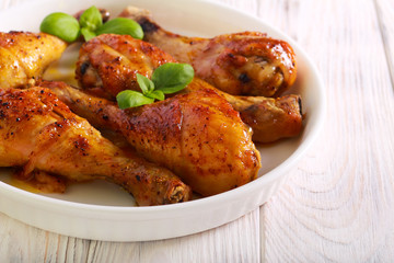 Roast chicken drumsticks