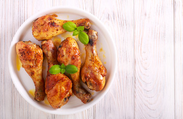 Roast chicken drumsticks