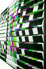 Convex cubes on the wall