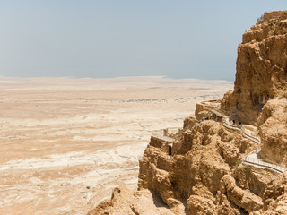 View from Masada fortress in Masada, Israel