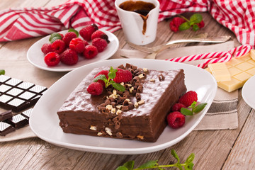 Chocolate cake.