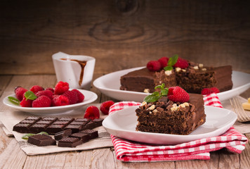 Chocolate cake.