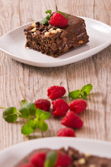 Chocolate cake.
