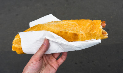 sausage roll with sausage