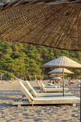 Holiday Concept. umbrella, summer and beach