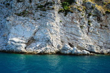 A boat trip on the Aegean Sea overlooking the islands