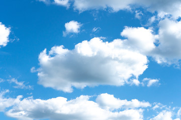 Naklejka na ściany i meble blue sky with cloud closeup. cloud on blue sky