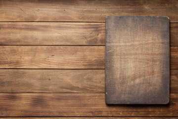 sign board at wooden plank background