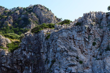 A boat trip on the Aegean Sea overlooking the islands