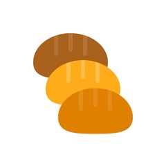 Breads vector illustration, Easter flat style icon