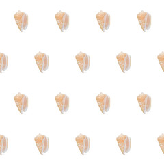 Seashells background. Summer textile concept.