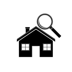 Searching for a new home icon, sign, logo, button