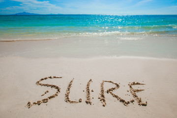 Sure Sign on the beach