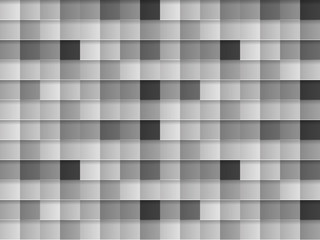 Vector Monochrome Seamless Pattern, Gray, Black, White Squares, Abstract Background Template.