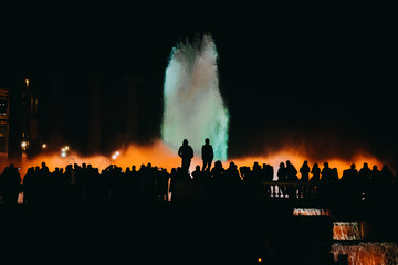 Fototapeta na wymiar Barcelona fountain