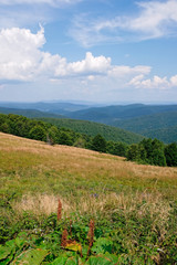 Obraz premium Mountain landscape view from hill