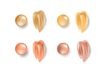 illustration of 3d foundation product for ads and promotion, cosmetic package ads, cosmetic poster for advertisement