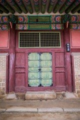 Fototapeta na wymiar Pattern and texture at Gyeongbokgung Palace in Seoul South Korea Asia