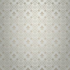 Background wallpaper, silver color, retro style, vector image