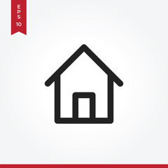 Home vector icon in modern style for web site and mobile app