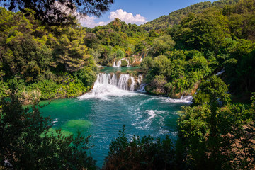 Waterfalls Krka National Park, Dalmatia, Croatia near Sibenik