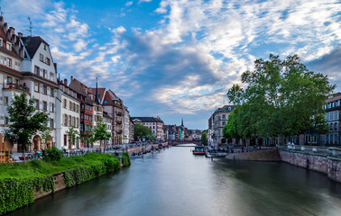 Quai des Bateliers in Strasbourg France