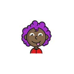 Kids cartoon avatar vector