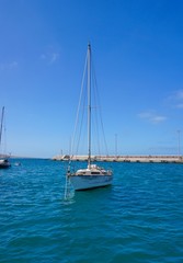 Fototapeta premium yacht in the sea