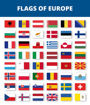 Flags of Europe Set