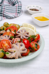 Salad with octopus