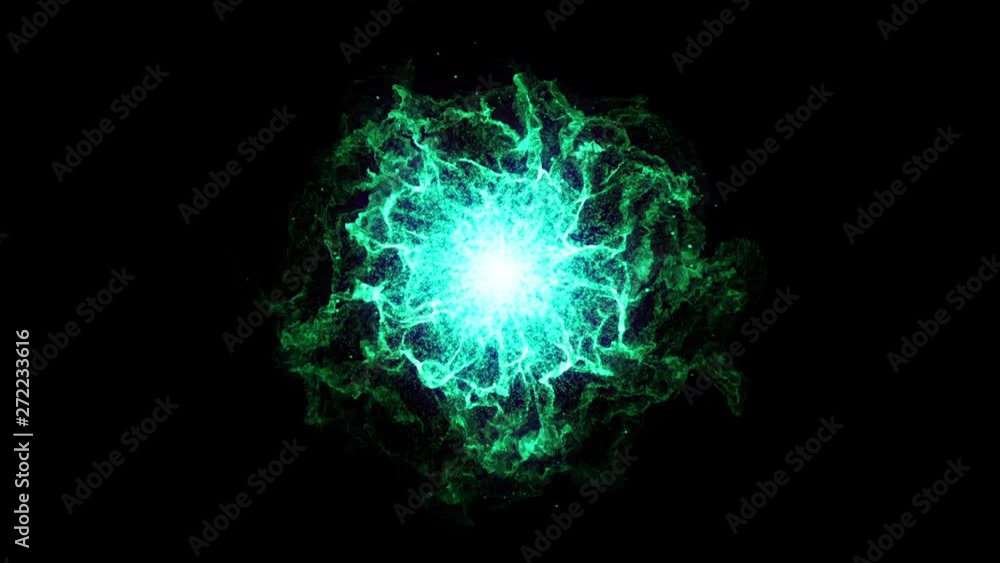 Wall mural 3d rendering. abstract energy wave (seamless loop)