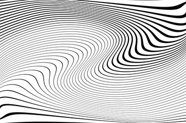 Digital image with a psychedelic stripes