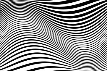 Digital image with a psychedelic stripes
