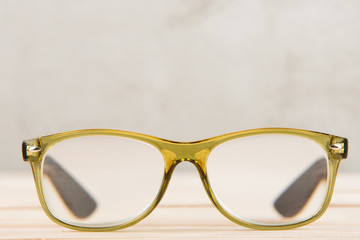 eyesight care concept eyeglasses close up