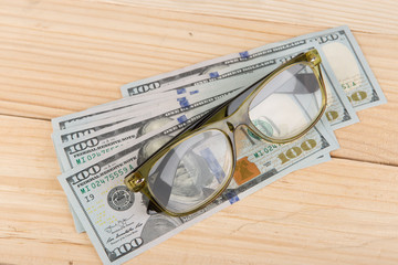 eyesight care concept eyeglasses close up