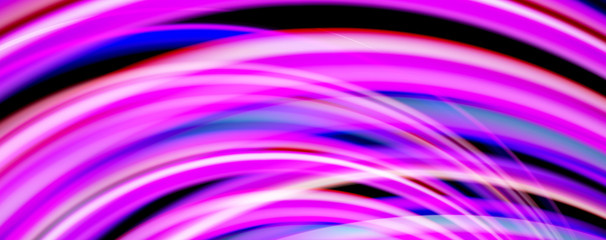 Fluid color waves with light effects, vector abstract background