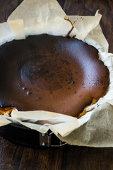 San Sebastian Cheesecake in Cake Pan Mold / Creamy Plain.