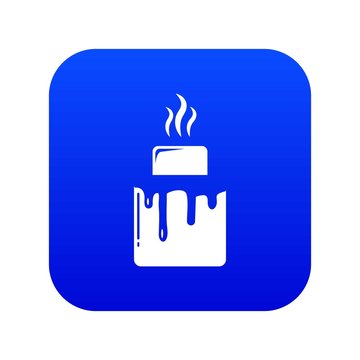 recommend clip art: Empanadas icon blue vector isolated on white background