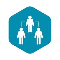 Fototapeta premium Social network social network icon isolated on white background