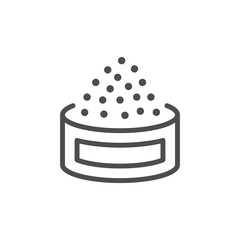 Caviar line outline modern icon