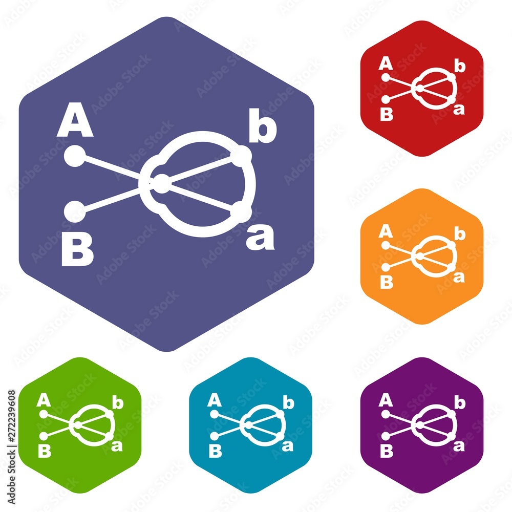 Aufkleber hyperopia icon. simple illustration of hyperopia vector icon for web