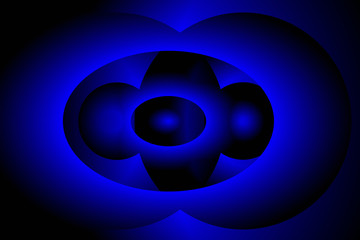 Digital Art, abstract three-dimensional objects with soft lighting, Germany