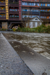 Gera unter der Krämerbrücke in Erfurt