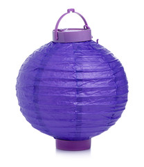 rice paper lamp on white background isolation